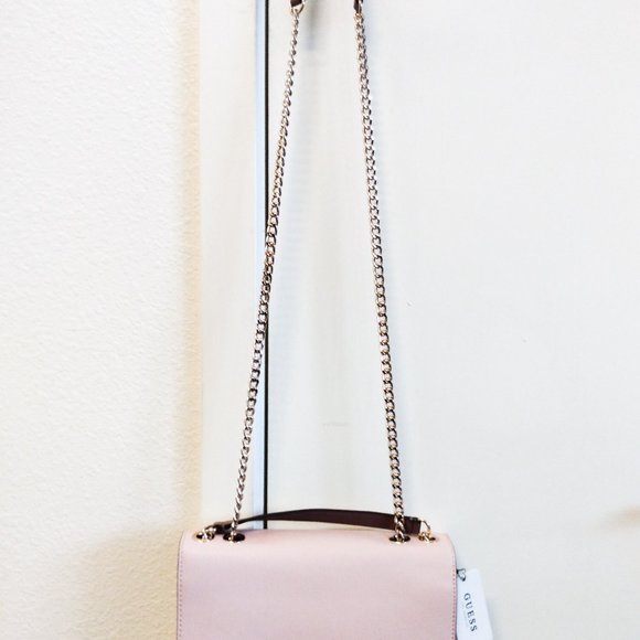 New GUESS Pink Mauve Convertible Crossbody Purse Wallet Set Multi Ynes VG840221 - Picture 4 of 8